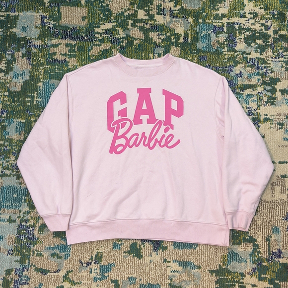 GAP Light Pink Barbie Movie Crewneck - Picture 1 of 3